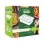 MYPAK 1000ml PLATINUM RECTANGULAR CONTAINER AND LIDS (225)