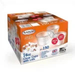 MICRO CONTAINER & LIDS 16oz SATCO [150 pcs]