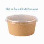 GG 500ml BROWN KRAFT BOWLS & LIDS (300)