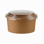 GRAND 1000ml BROWN KRAFT BOWLS & LIDS(300)