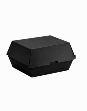 GRAND 6 F-FLUTE BLACK BURGER BOX(200)