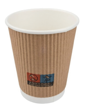 TN 8oz BROWN RIPPLE WALL CUPS(500)