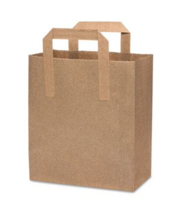 HD BROWN EXTERNAL HANDLE BAG MEDIUM (250)