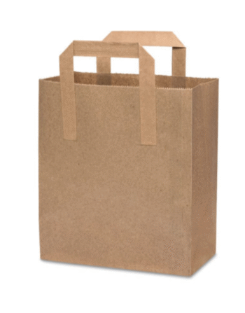 HD BROWN EXTERNAL HANDLE BAG MEDIUM (250)