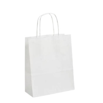 TWISTED HANDLE BAGS MEDIUM WHITE (250)