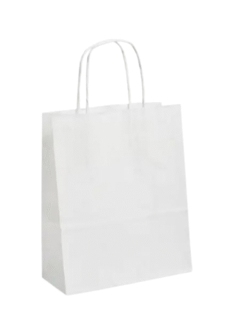 TWISTED HANDLE BAGS MEDIUM WHITE (250)