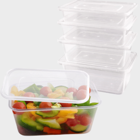 CLEAR MICROWAVE CONTAINERS