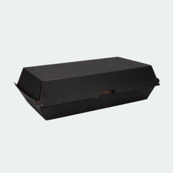 GRAND 10-F-FLUTE BLACK BURGER BOX(200)