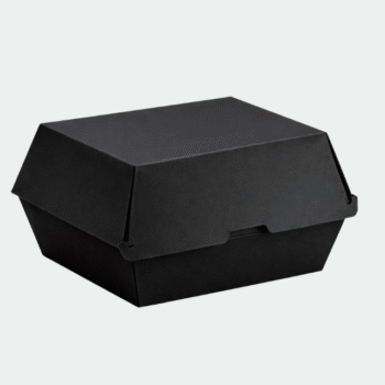 GRAND 6 F-FLUTE BLACK BURGER BOX(200)