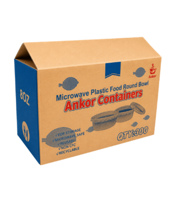 AR 8oz ROUND MICROWAVE CONTAINER WITH LIDS (300)